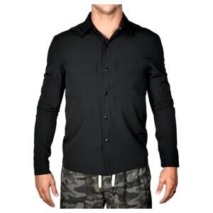 Vintage 1946 Metal Vent Long Sleeve Shirt in Black Size Medium NEW